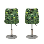 T-Rex Dinosaur And Jurassic Plants Print Bar Stool Covers