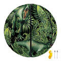 T-Rex Dinosaur And Jurassic Plants Print Basketball