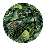 T-Rex Dinosaur And Jurassic Plants Print Basketball