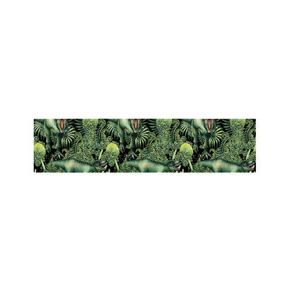 T-Rex Dinosaur And Jurassic Plants Print Bed Runner