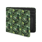T-Rex Dinosaur And Jurassic Plants Print Bifold Wallet