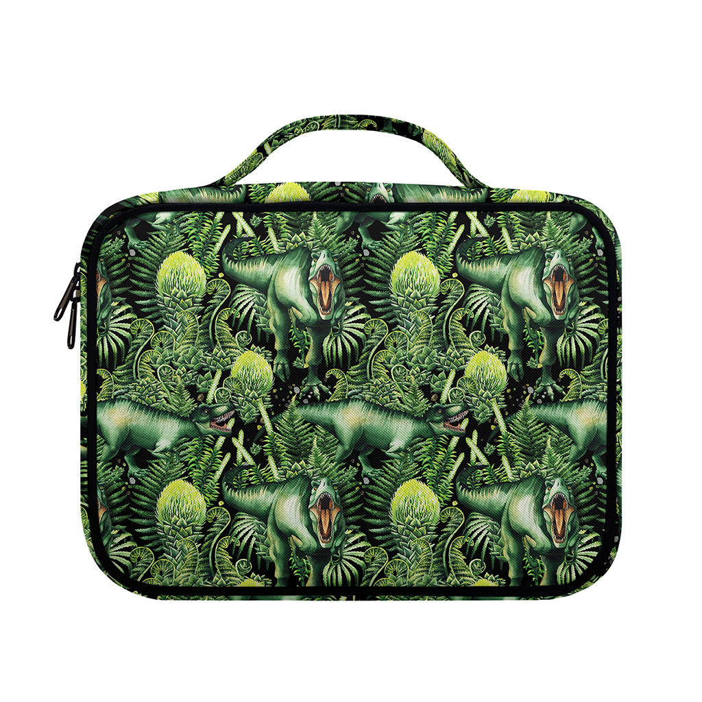 T-Rex Dinosaur And Jurassic Plants Print Briefcase Bible Bag