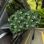 T-Rex Dinosaur And Jurassic Plants Print Car Side Mirror Covers