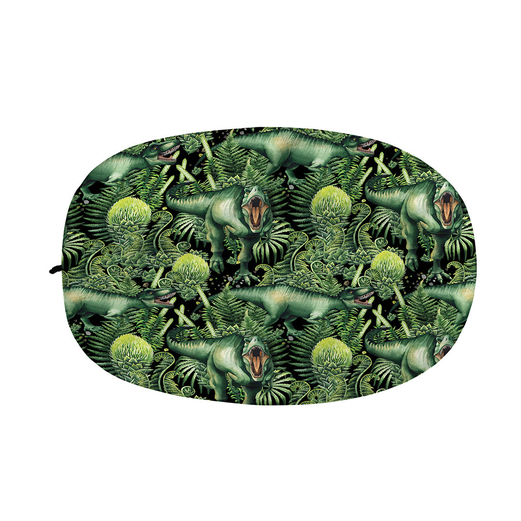 T-Rex Dinosaur And Jurassic Plants Print Car Side Mirror Covers