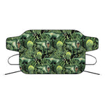 T-Rex Dinosaur And Jurassic Plants Print Car Windshield Snow Cover