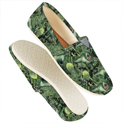 T-Rex Dinosaur And Jurassic Plants Print Casual Shoes