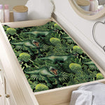 T-Rex Dinosaur And Jurassic Plants Print Changing Pad Cover