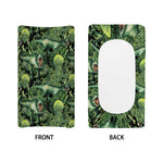 T-Rex Dinosaur And Jurassic Plants Print Changing Pad Cover