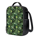 T-Rex Dinosaur And Jurassic Plants Print Crossbody Lunch Bag