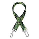 T-Rex Dinosaur And Jurassic Plants Print Dog Seat Belt