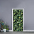 T-Rex Dinosaur And Jurassic Plants Print Door Sticker