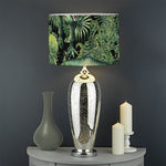 T-Rex Dinosaur And Jurassic Plants Print Drum Lamp Shade