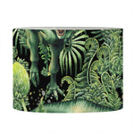 T-Rex Dinosaur And Jurassic Plants Print Drum Lamp Shade