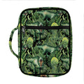 T-Rex Dinosaur And Jurassic Plants Print Front Pocket Bible Bag