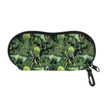 T-Rex Dinosaur And Jurassic Plants Print Glasses Case