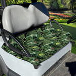 T-Rex Dinosaur And Jurassic Plants Print Golf Cart Seat Cover