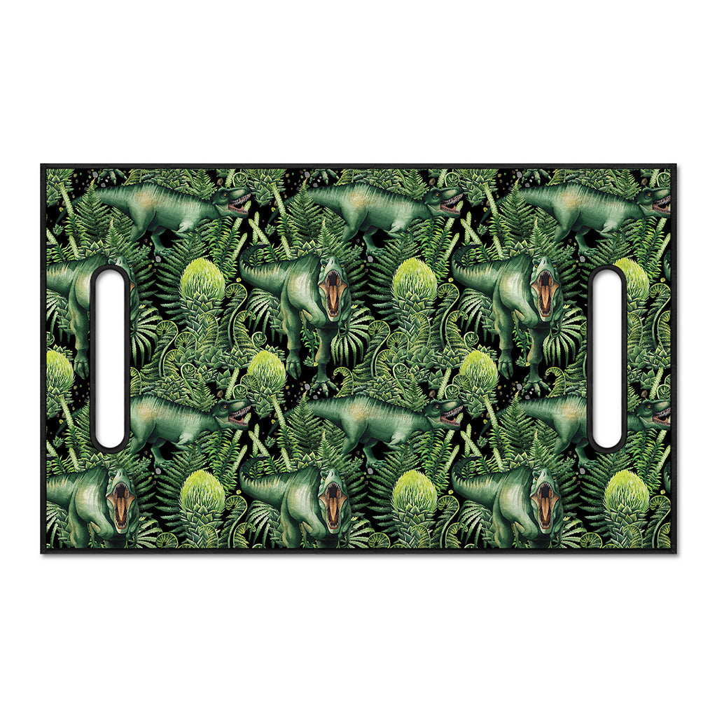 T-Rex Dinosaur And Jurassic Plants Print Golf Cart Seat Cover