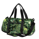 T-Rex Dinosaur And Jurassic Plants Print Gym Bag