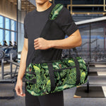 T-Rex Dinosaur And Jurassic Plants Print Gym Bag
