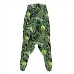 T-Rex Dinosaur And Jurassic Plants Print Hammer Pants