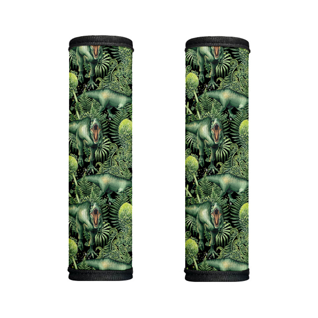 T-Rex Dinosaur And Jurassic Plants Print Handle Covers