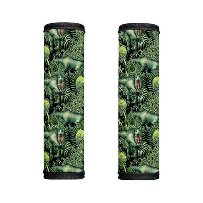 T-Rex Dinosaur And Jurassic Plants Print Handle Covers