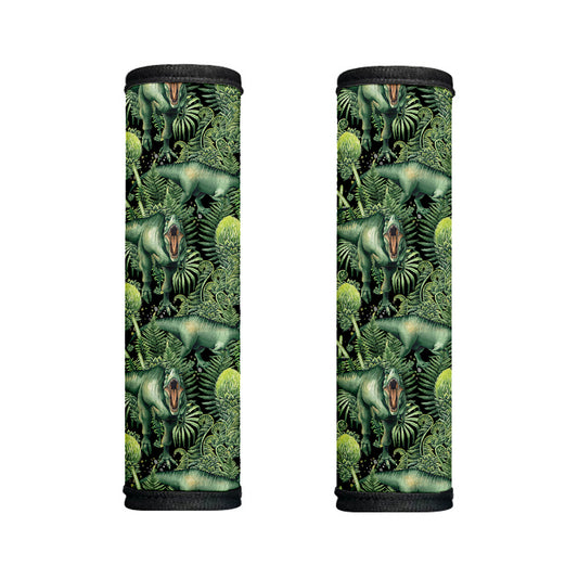 T-Rex Dinosaur And Jurassic Plants Print Handle Covers