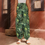 T-Rex Dinosaur And Jurassic Plants Print Harem Pants