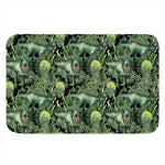 T-Rex Dinosaur And Jurassic Plants Print Indoor Door Mat