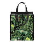 T-Rex Dinosaur And Jurassic Plants Print Insulated Lunch Tote