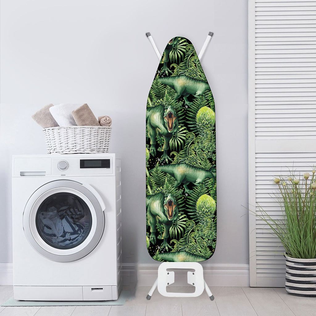 T-Rex Dinosaur And Jurassic Plants Print Ironing Board Cover