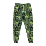 T-Rex Dinosaur And Jurassic Plants Print Jogger Pants