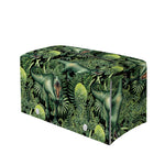 T-Rex Dinosaur And Jurassic Plants Print Leather Tissue Box Cover
