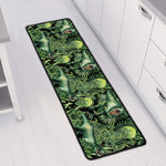 T-Rex Dinosaur And Jurassic Plants Print Long Kitchen Mat