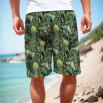 T-Rex Dinosaur And Jurassic Plants Print Men's Cargo Shorts