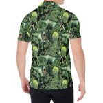 T-Rex Dinosaur And Jurassic Plants Print Men's Shirt