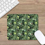 T-Rex Dinosaur And Jurassic Plants Print Mouse Pad