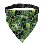 T-Rex Dinosaur And Jurassic Plants Print Over The Collar Dog Bandana
