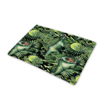 T-Rex Dinosaur And Jurassic Plants Print Pet Cooling Mat Cover