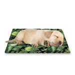 T-Rex Dinosaur And Jurassic Plants Print Pet Cooling Mat Cover