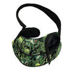 T-Rex Dinosaur And Jurassic Plants Print Pet Sling Carrier