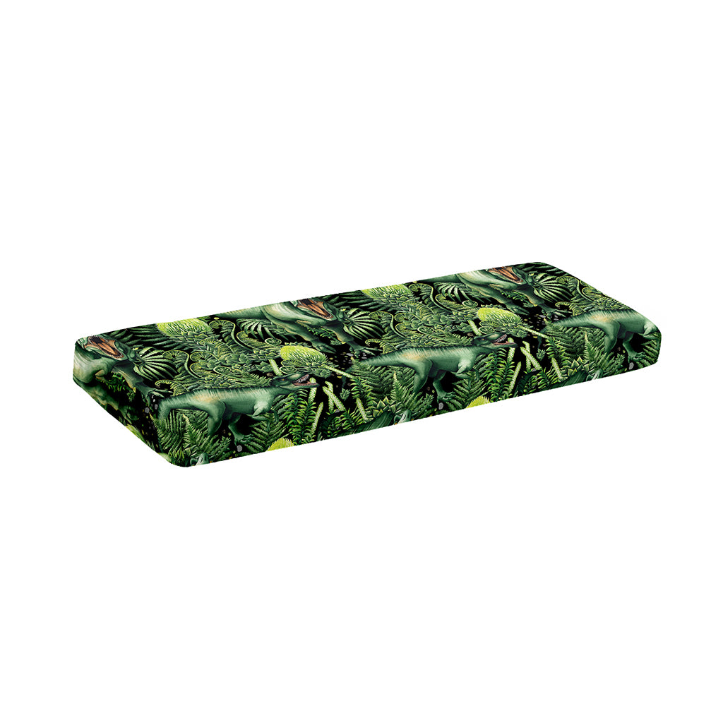 T-Rex Dinosaur And Jurassic Plants Print Piano Keyboard Cover