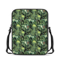 T-Rex Dinosaur And Jurassic Plants Print Rectangular Crossbody Bag
