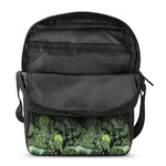 T-Rex Dinosaur And Jurassic Plants Print Rectangular Crossbody Bag
