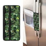 T-Rex Dinosaur And Jurassic Plants Print Refrigerator Handle Covers