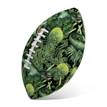 T-Rex Dinosaur And Jurassic Plants Print Rugby Ball