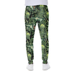 T-Rex Dinosaur And Jurassic Plants Print Scuba Joggers