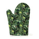 T-Rex Dinosaur And Jurassic Plants Print Single Oven Mitt