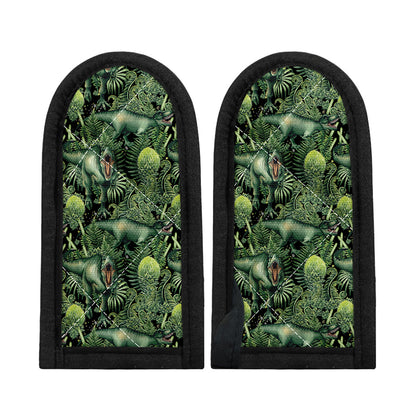 T-Rex Dinosaur And Jurassic Plants Print Skillet Handle Cover