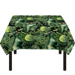 T-Rex Dinosaur And Jurassic Plants Print Tablecloth